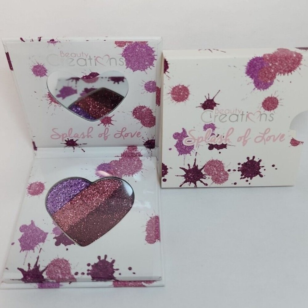Beauty Creations Splash Of Love Glitter Love Shape Pallet #GM01